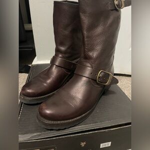 FRYE Veronica Women’s Brown Leather Boots size 8.5